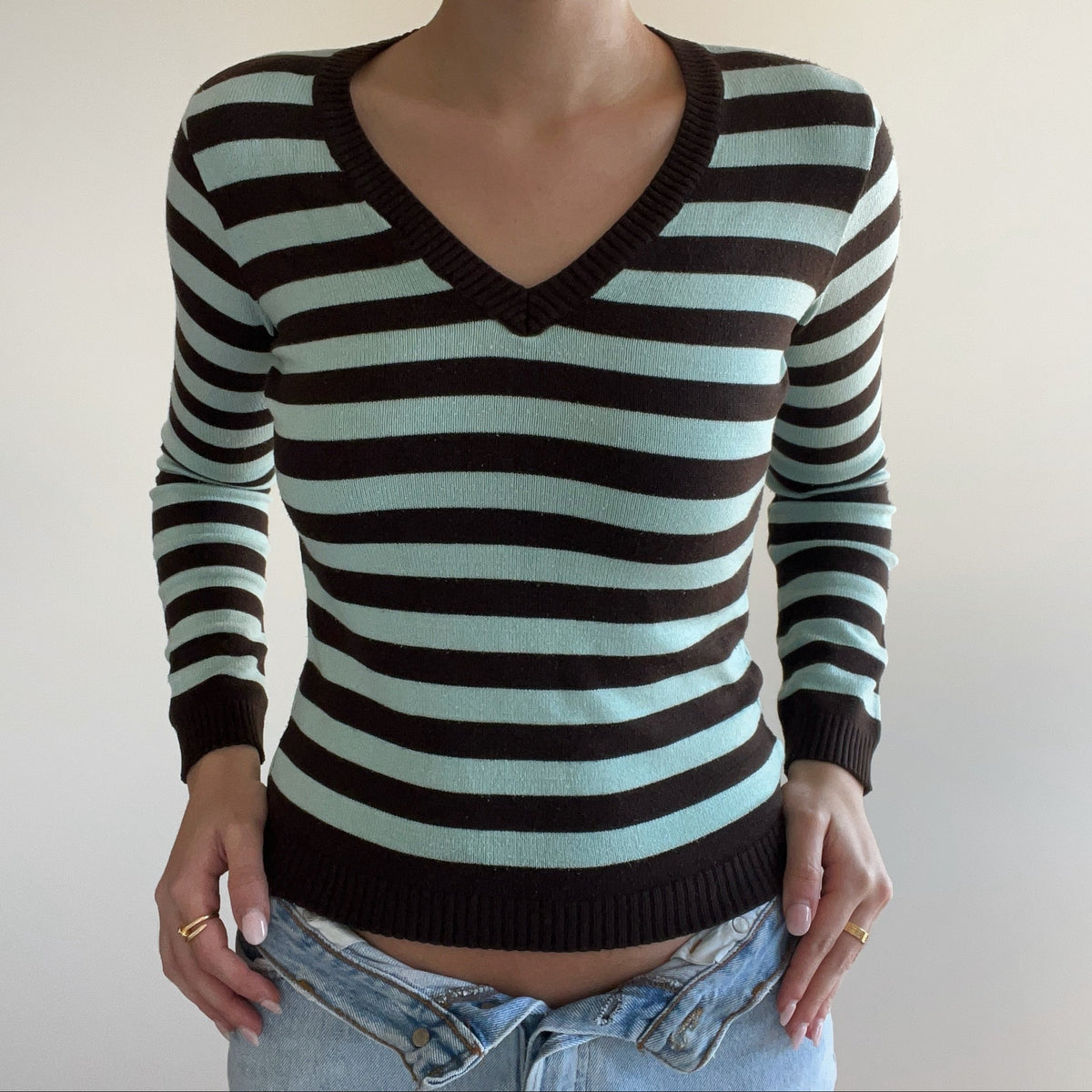 MINT STRIPED JUMPER