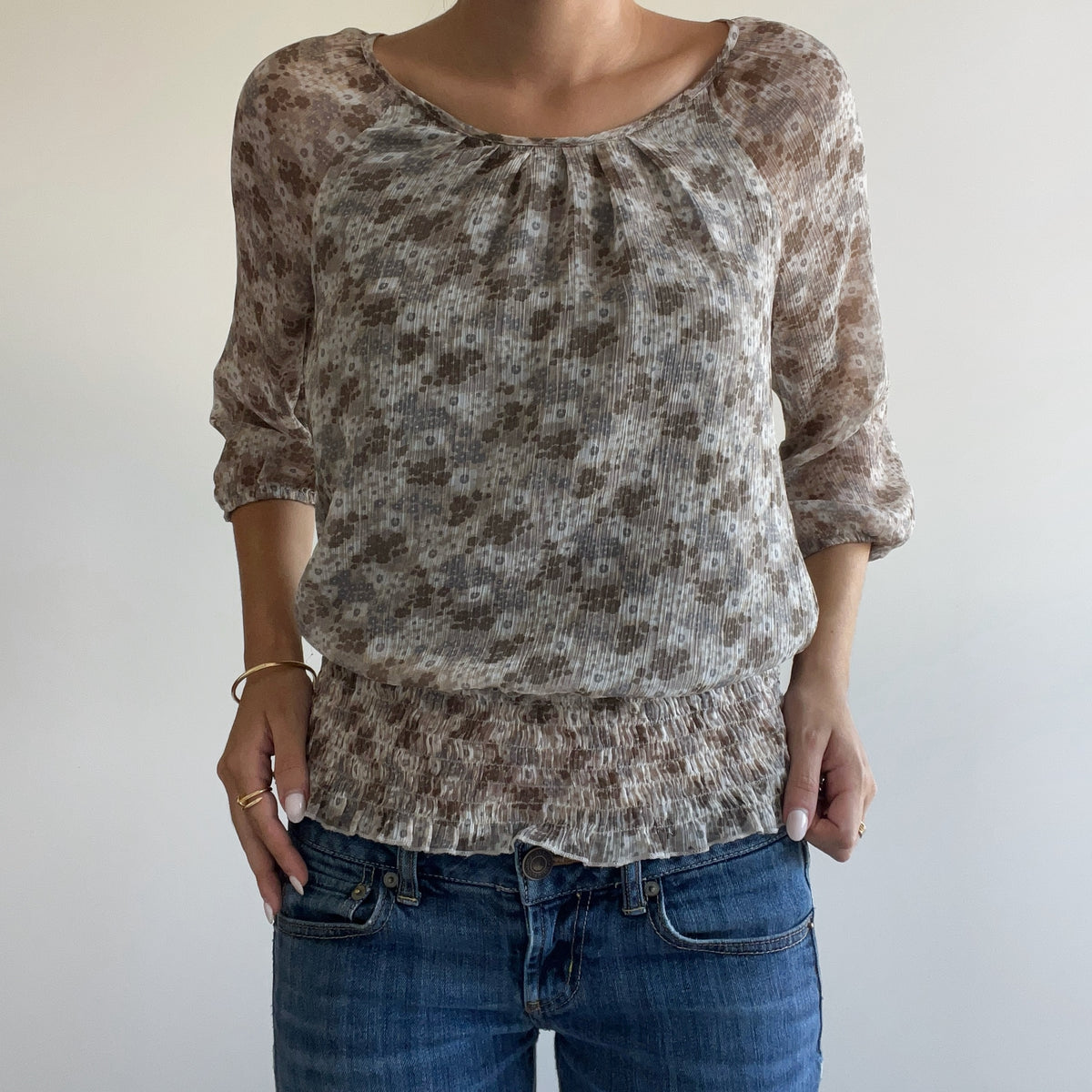 FLORAL PRINT BLOUSE