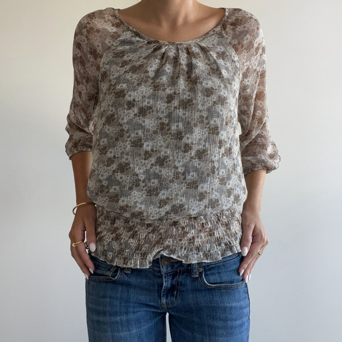 FLORAL PRINT BLOUSE